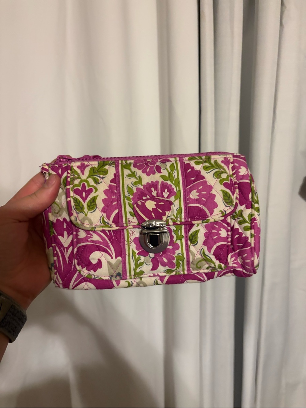 Pink Floral Quilted Crossbody Bag - Vera Bradley